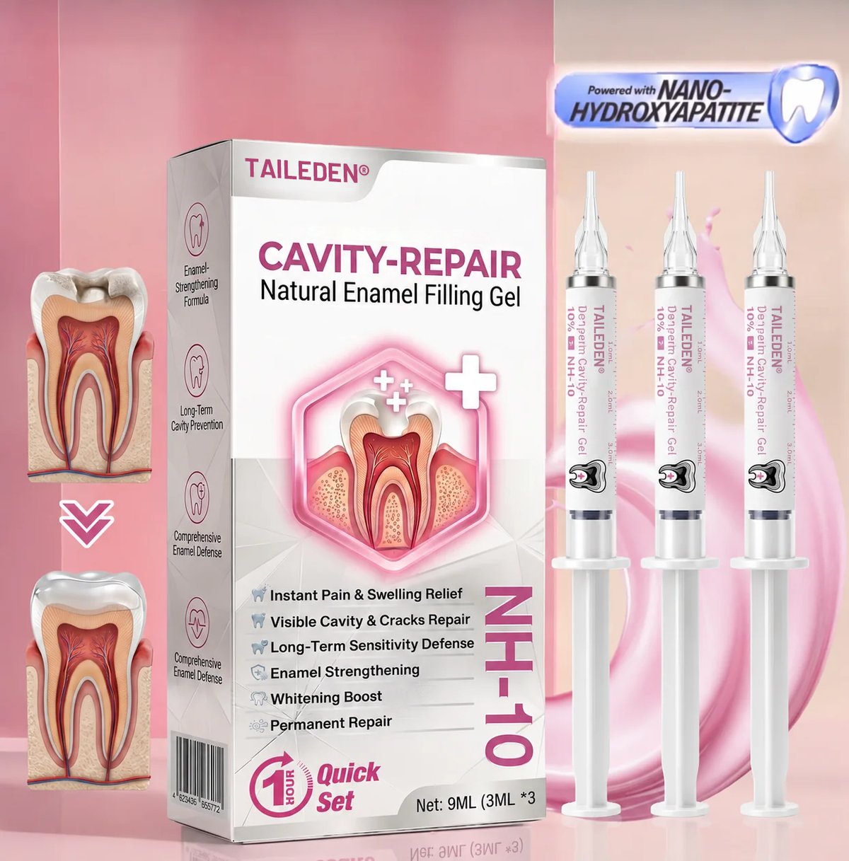 TAILEDEN  Cavity-Repair Natural Enamel Filling Gel