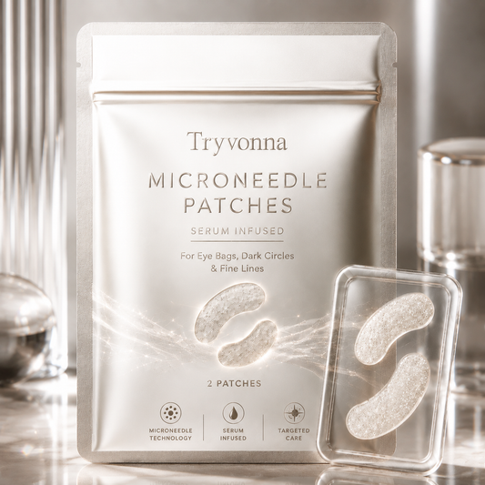 Tryvonna | Dissolving Microneedle Eye Patches