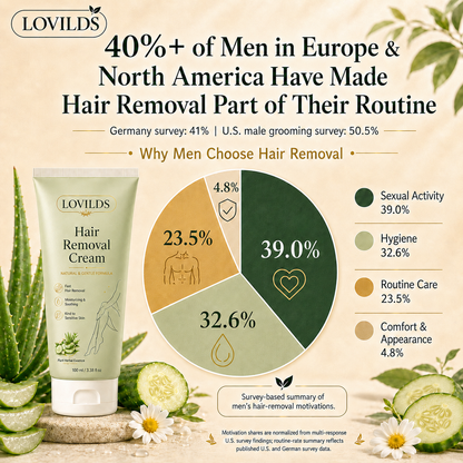 LAST DAY - BUY 1 GET 1 FREE Natural Gentle Hair Removal Cream | For Women & Men, Sensitive Skin