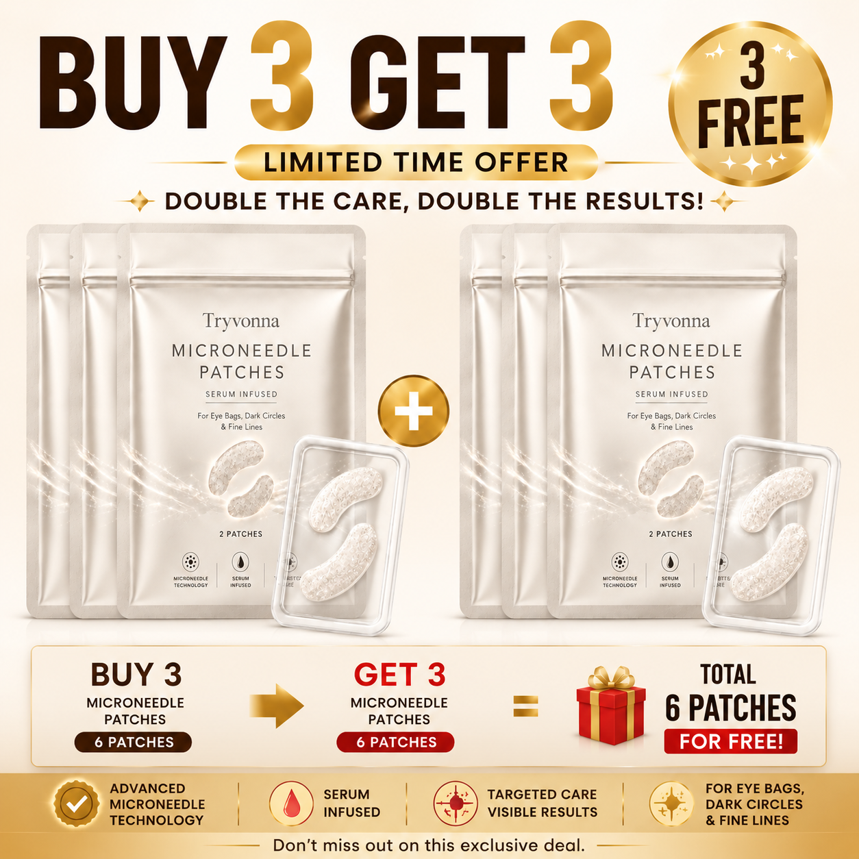Buy 3 Get 3 free