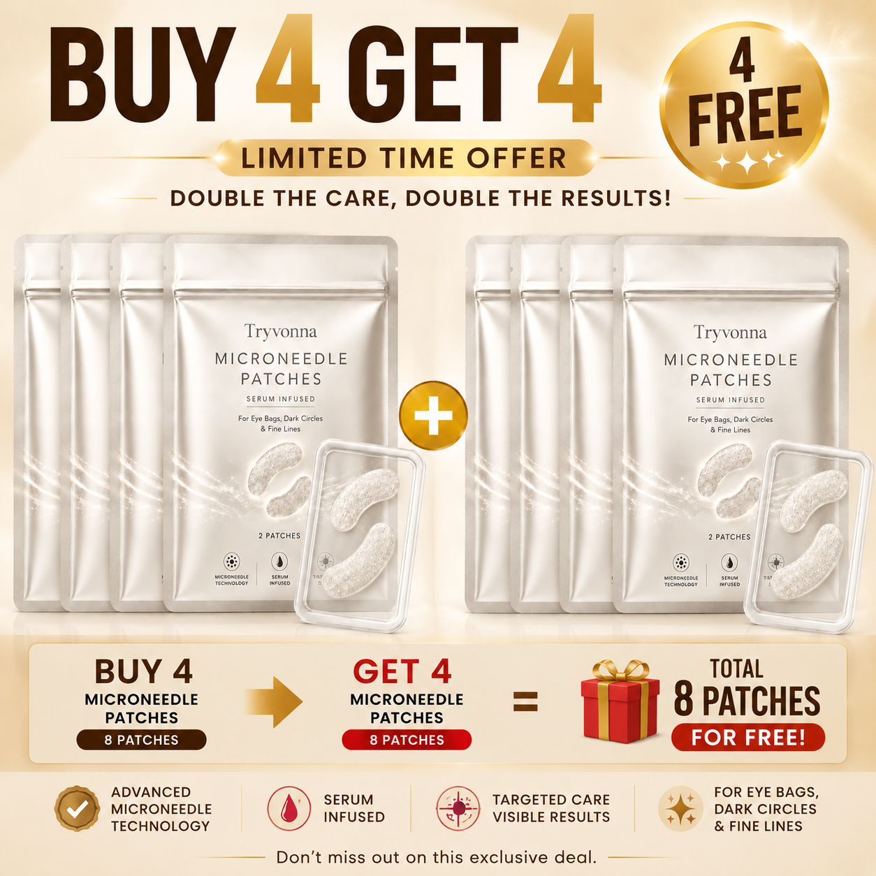 Buy 4 Get 4 free