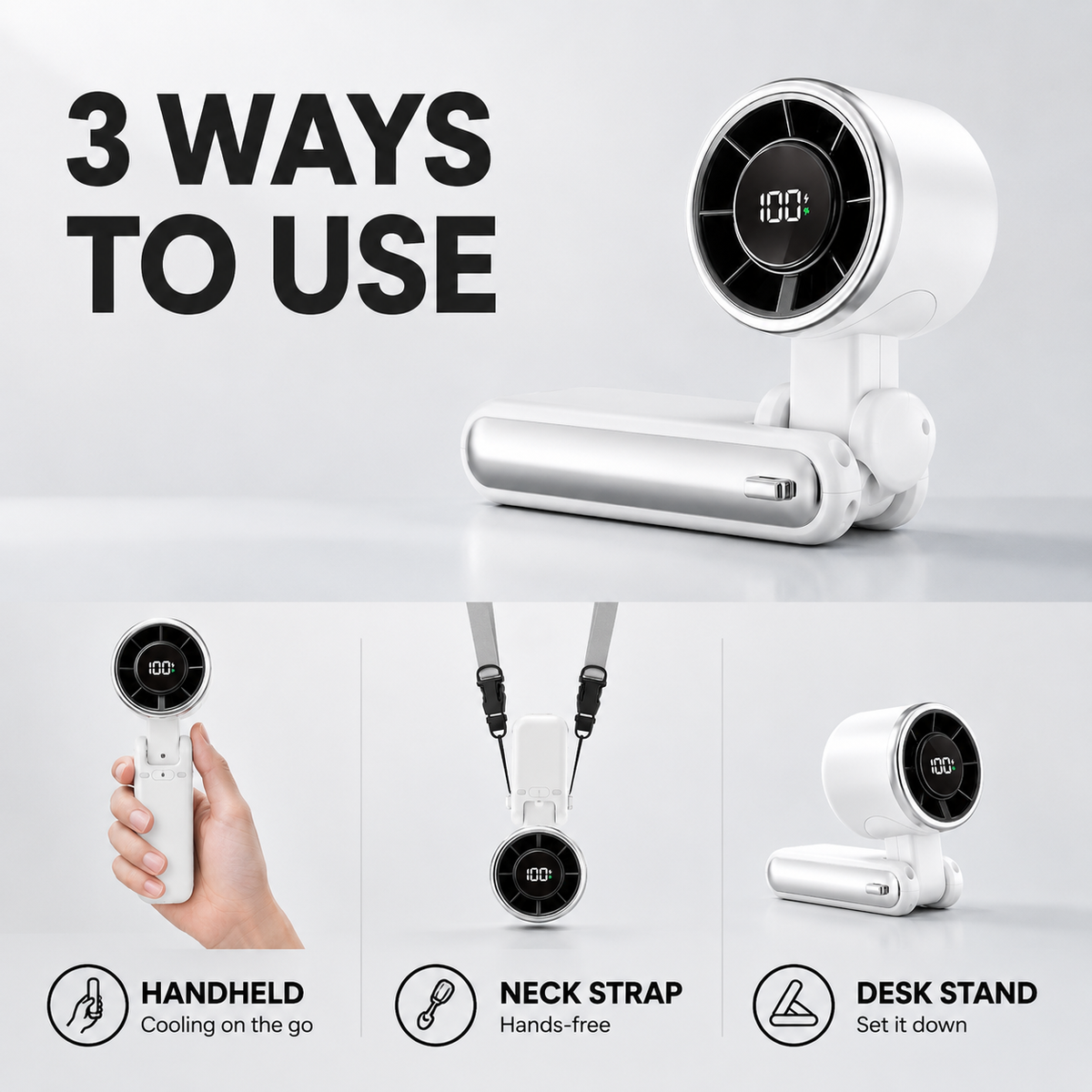 Portable Handheld AC Fan